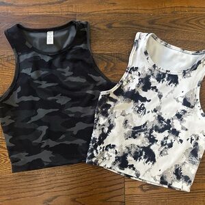 Women M Balance Collection Crop Tank Tops Fitted Bundle Exercise Workout Yoga